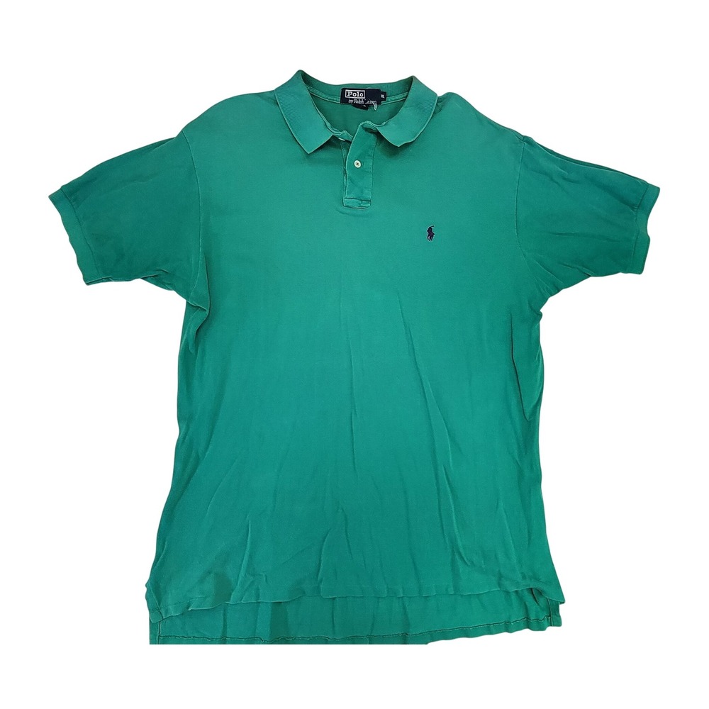 Polo Ralph Lauren Men's Green Classic Fit Polo Shirt XL Made in USA‎